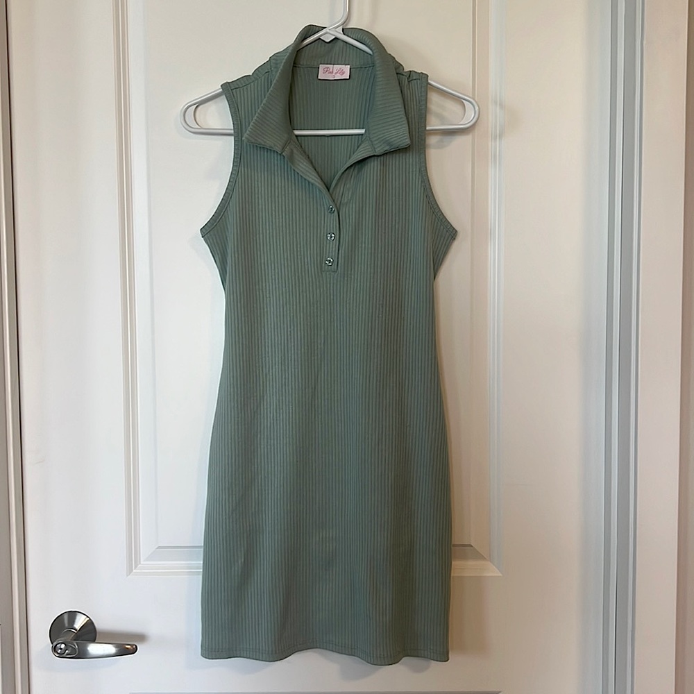 Pink Lily - Dress with collar